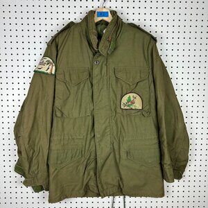 Vtg OG-107 Military Coat Cold Weather Field Size Small Regular Army Green‎ Hunt
